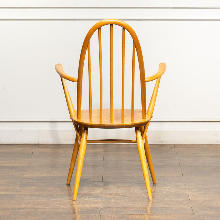 英国【ERCOL アーコール】曲木のボウバック 5本スポーク ウィンザー クエーカーアームチェア No.365A /25G-B5