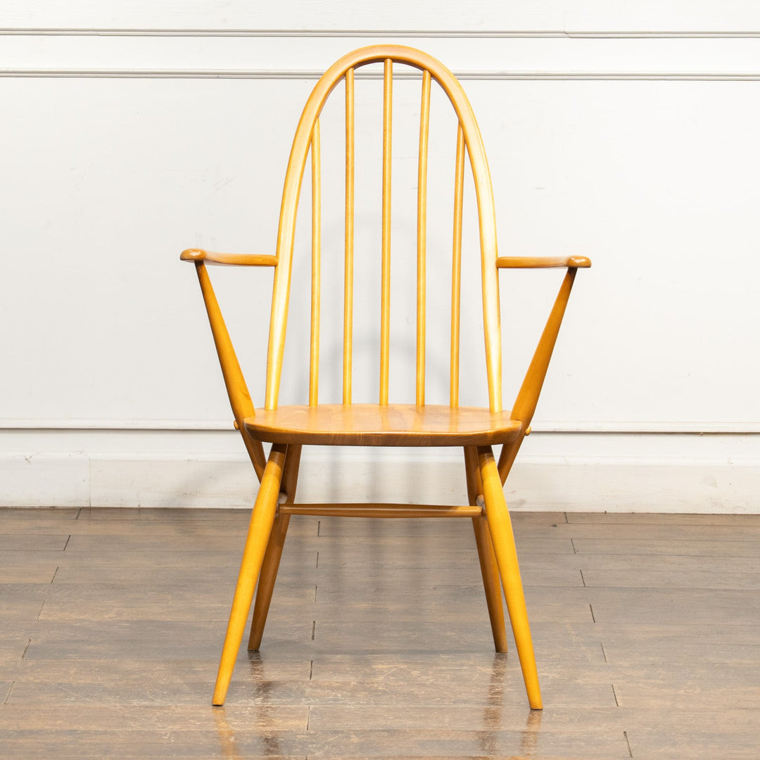 英国【ERCOL アーコール】曲木のボウバック 5本スポーク ウィンザー クエーカーアームチェア No.365A /25G-B8