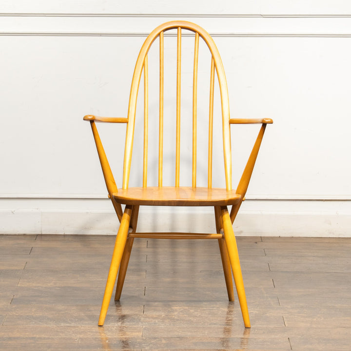 英国【ERCOL アーコール】曲木のボウバック 5本スポーク ウィンザー クエーカーアームチェア No.365A /25G-B8