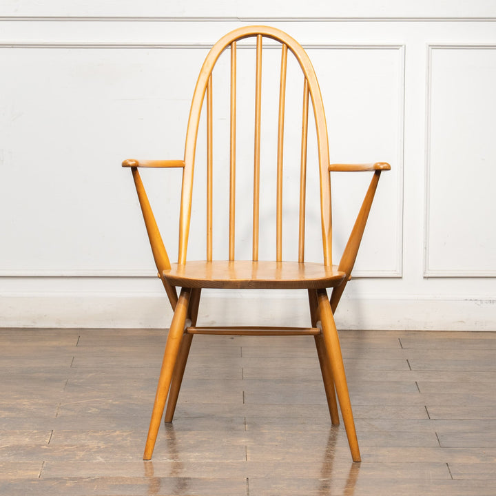 英国【ERCOL アーコール】曲木のボウバック 5本スポーク ウィンザー クエーカーアームチェア No.365A /25G-B9