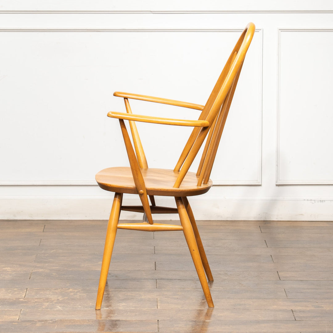 英国【ERCOL アーコール】曲木のボウバック 5本スポーク ウィンザー クエーカーアームチェア No.365A /25G-B9