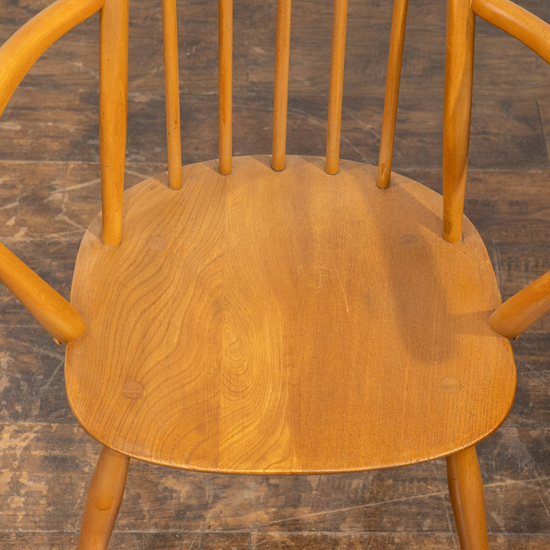英国【ERCOL アーコール】曲木のボウバック 5本スポーク ウィンザー クエーカーアームチェア No.365A /25G-B9