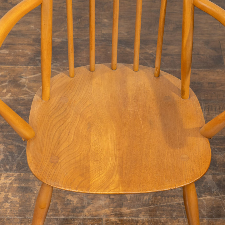 英国【ERCOL アーコール】曲木のボウバック 5本スポーク ウィンザー クエーカーアームチェア No.365A /25G-B9