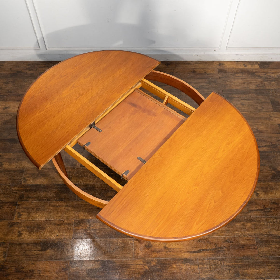 英国【G-PLAN ジープラン Fresco フレスコ】エクステンション ラウンド ダイニングテーブル No.4385  /25G