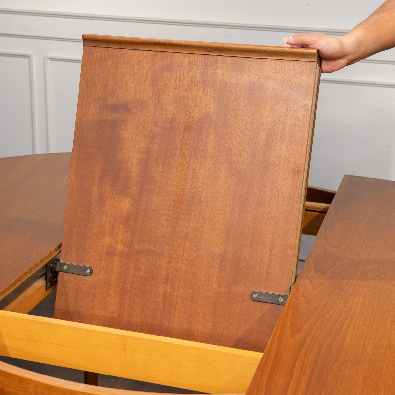 【発送の場合は即購入不可】 G-PLAN エクステンション ラウンドテーブル 拡張 チーク ジープラン ヴィンテージ ダイニングテーブル 英国 フレスコ 円卓 丸 97209 G-Plan Round EX Table / ジープラン ラウンド エクステンション