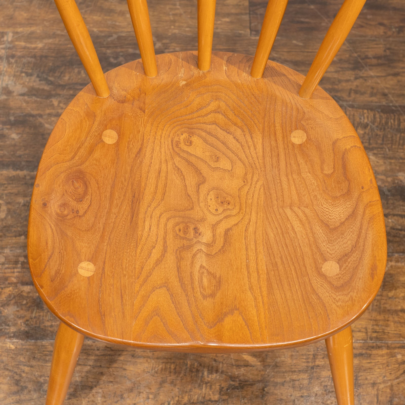 英国【ERCOL アーコール】オールドタイプのファンバックチェア レア