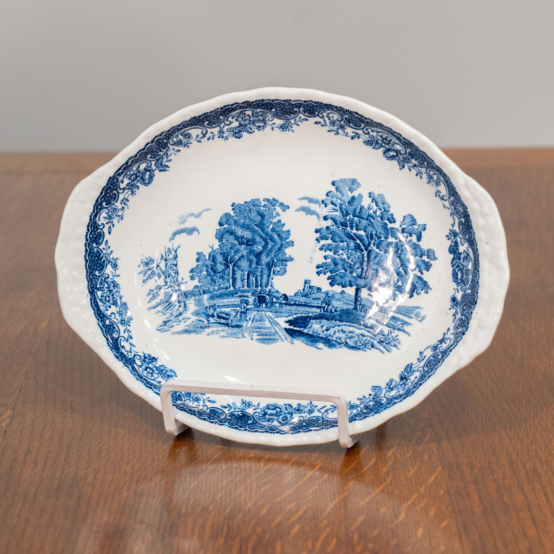 【ROYAL TUDOR WARE ロイヤルチューダーウェア Olde England オールドイングランド】ソースボート&スタンド /25G
