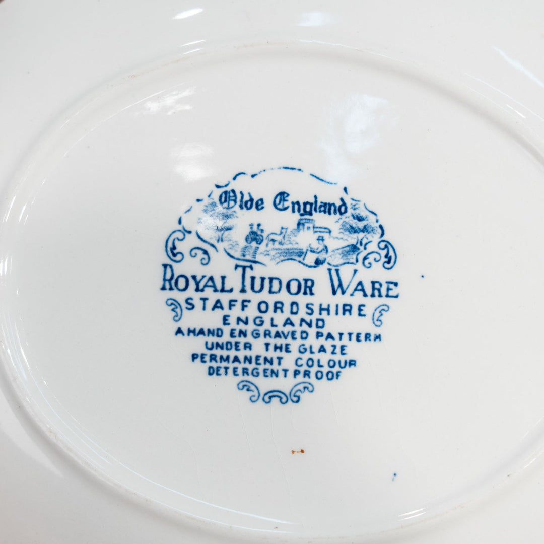【ROYAL TUDOR WARE ロイヤルチューダーウェア Olde England オールドイングランド】ソースボート&スタンド /25G