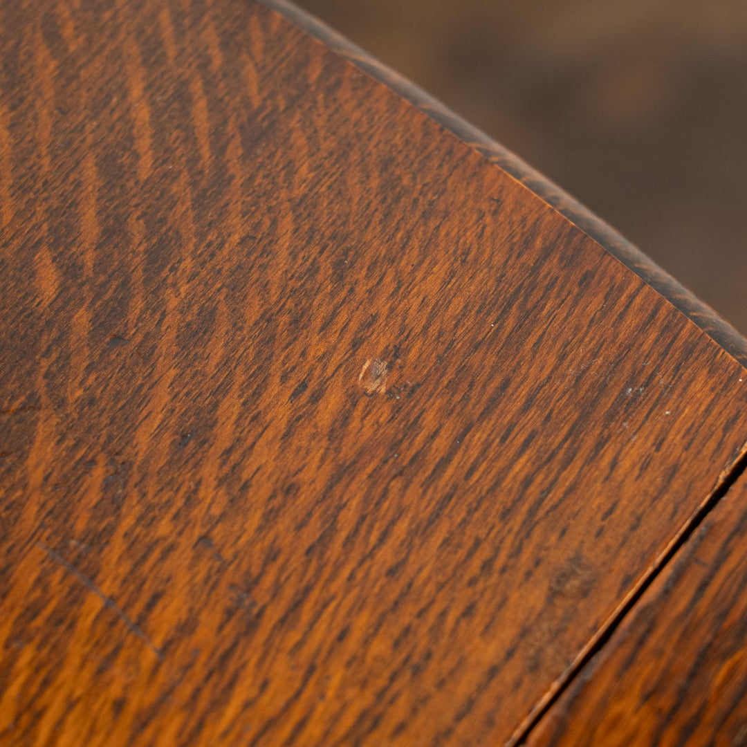 オーク材の虎斑模様や優美なツイストレッグが魅力 ゲートレッグ 折りたたみテーブル /25G-A