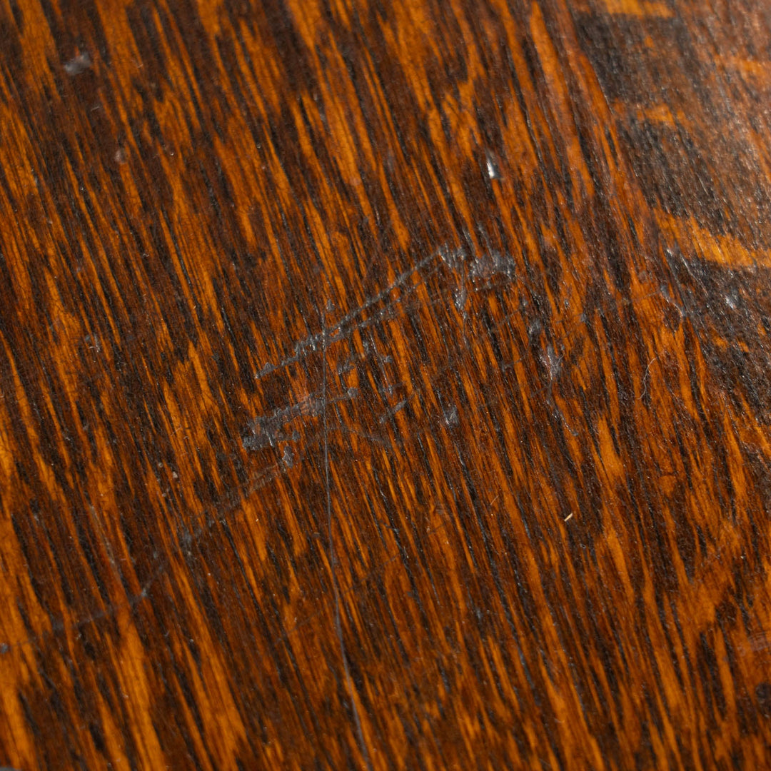 オーク材の虎斑模様や優美なツイストレッグが魅力 ゲートレッグ 折りたたみテーブル /25G-A