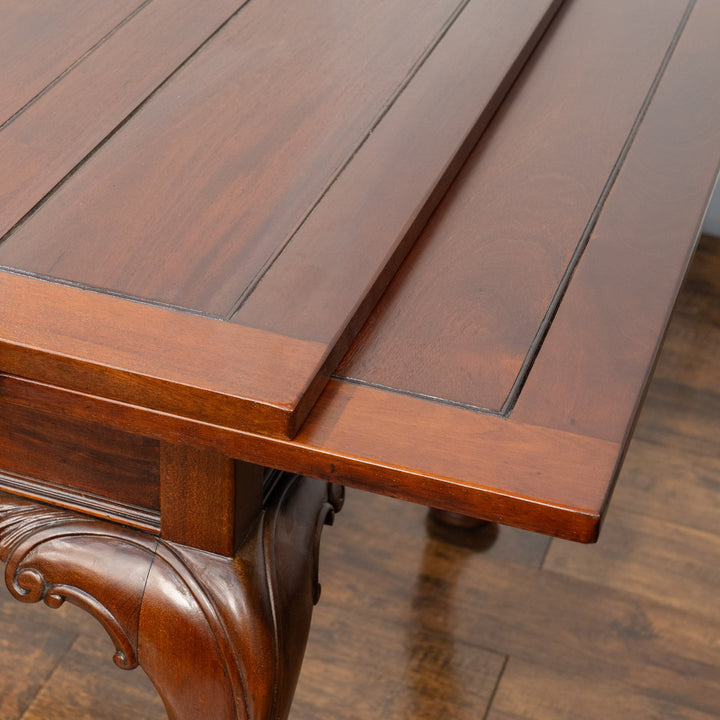 カブリオールレッグの膝の装飾が華やか ドローリーフ 伸長式ダイニングテーブル /25G