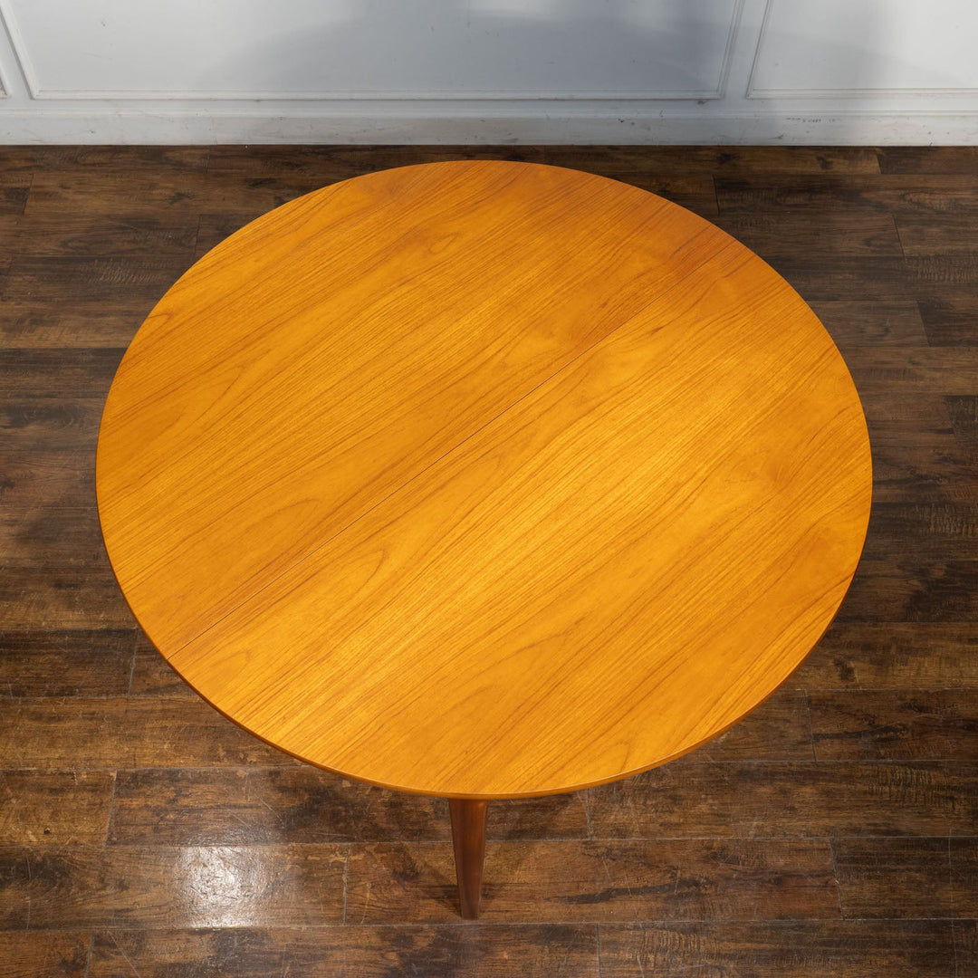 英国【Nathan ネイサン】温かみを感じる北欧デザイン ラウンド エクステンションダイニングテーブル /25G-A