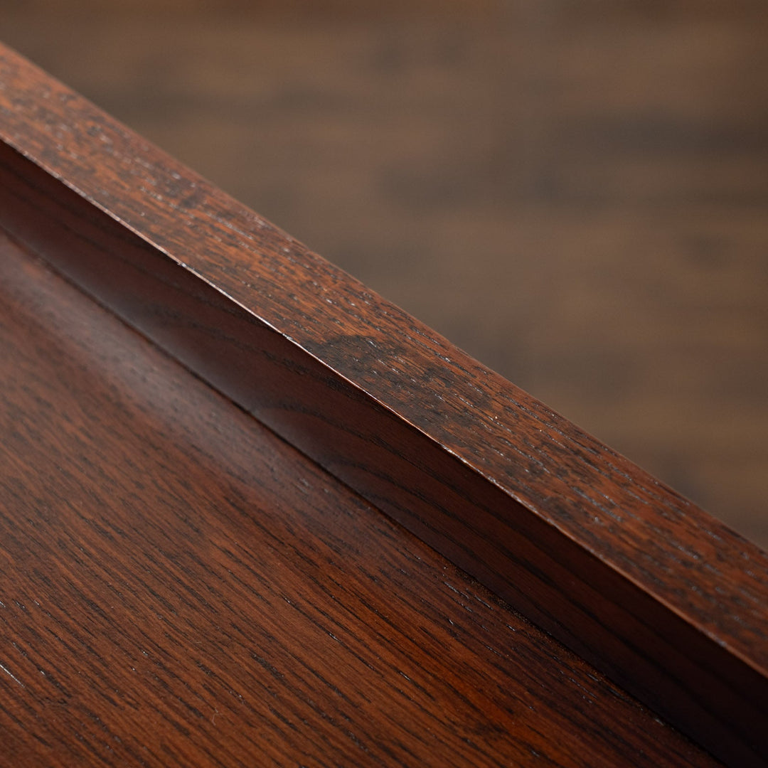 すっきりしたシルエットにカブリオールレッグが上品 オーク 4段チェスト /25G