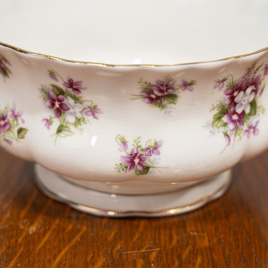 【ROYAL ALBERT ロイヤルアルバート Sweet Violets スイートヴァイオレット】シュガーボウル /25G