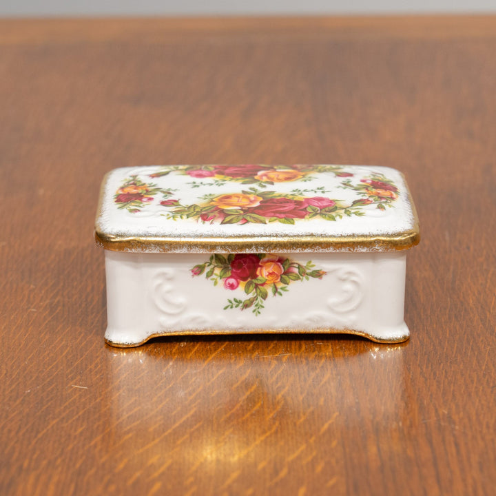 【ROYAL ALBERT ロイヤルアルバート Old Country Roses オールドカントリーローズ】トリンケットボックス /25G