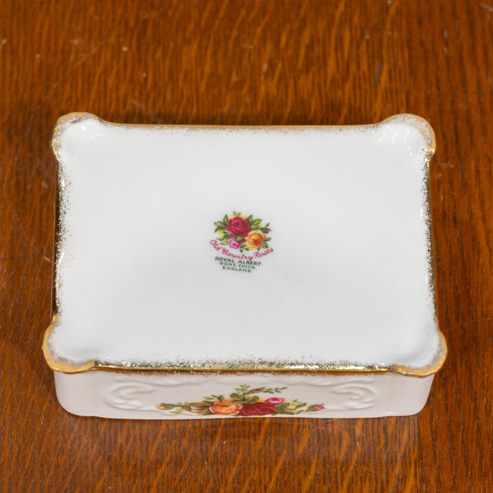 【ROYAL ALBERT ロイヤルアルバート Old Country Roses オールドカントリーローズ】トリンケットボックス /25G