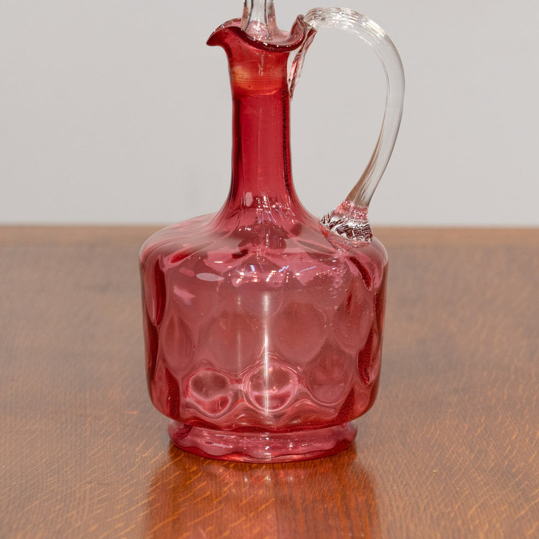 クランベリー色のガラスが鮮やか デキャンタ /25G