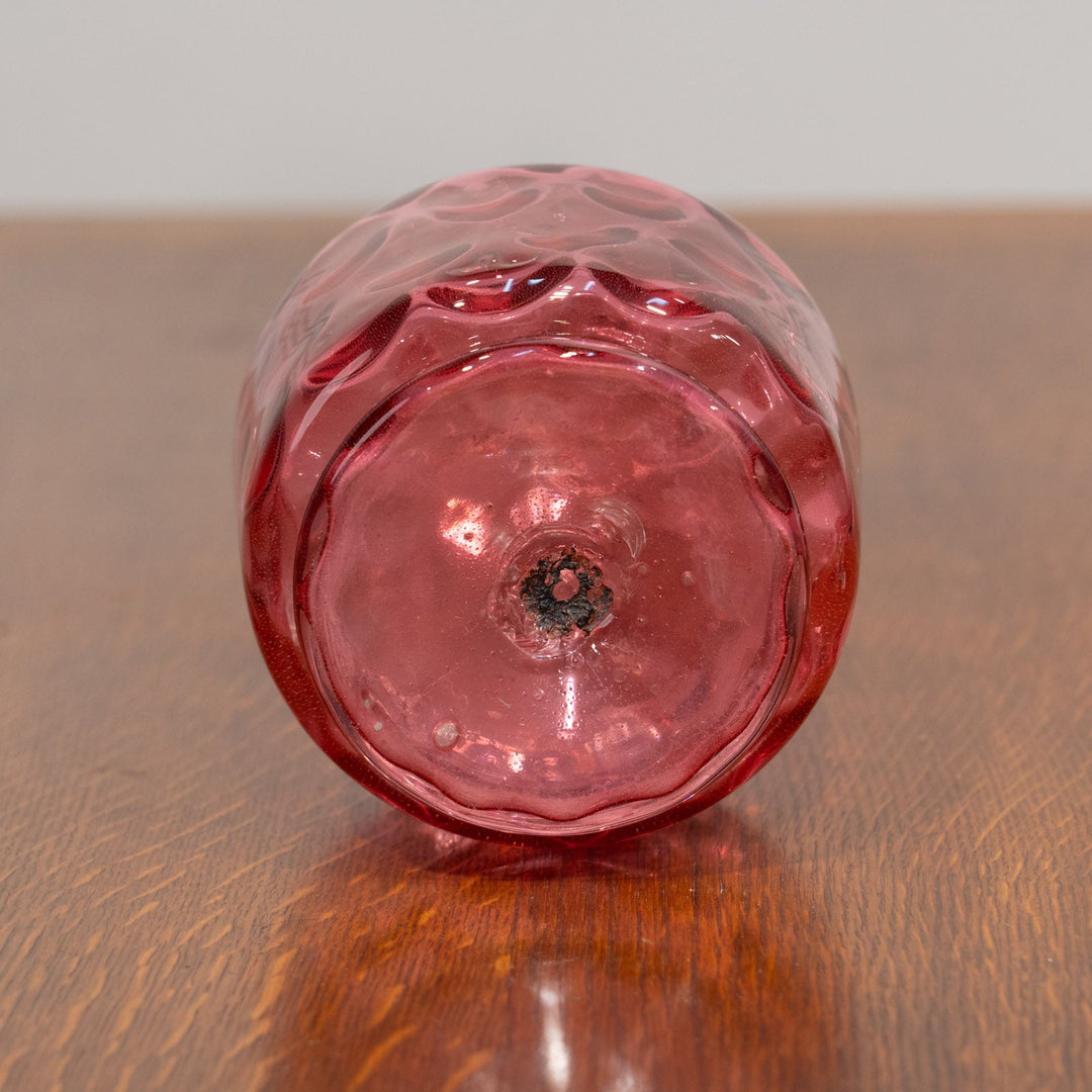 クランベリー色のガラスが鮮やか デキャンタ /25G