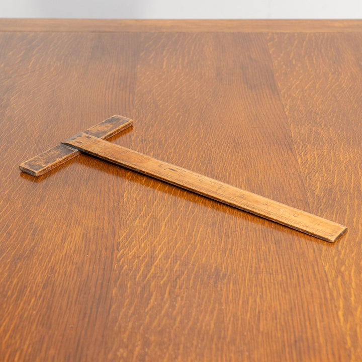 使い込まれた木の質感が格好いい T型 ウッドスケール /25G