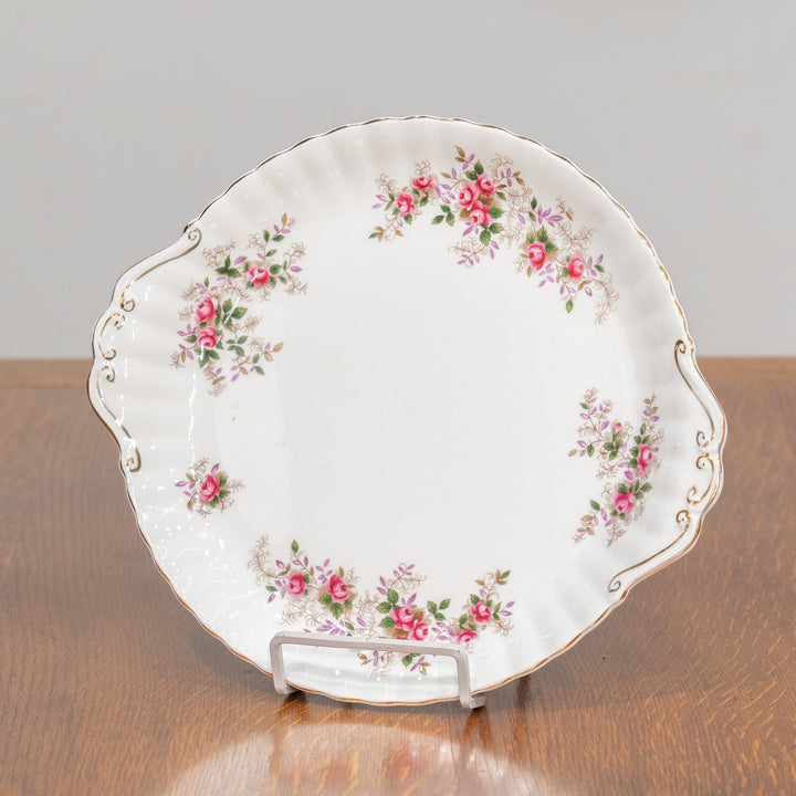 【ROYAL ALBERT ロイヤルアルバート Lavender Rose ラベンダーローズ】ブレッド&バタープレート 26×23cm /25G