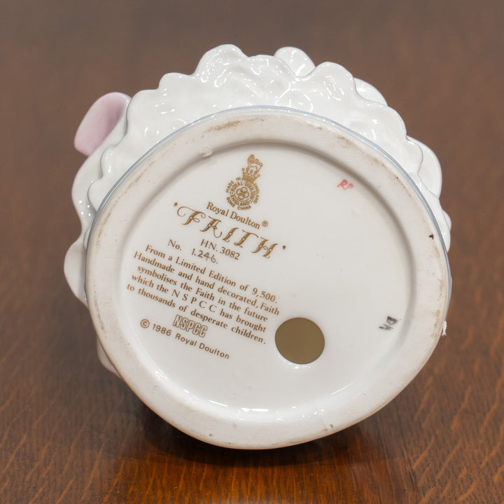 【ROYAL DOULTON ロイヤルドルトン FAITH フェイス】世界で9,500体の限定生産品 チャリティー フィギュリン /25G