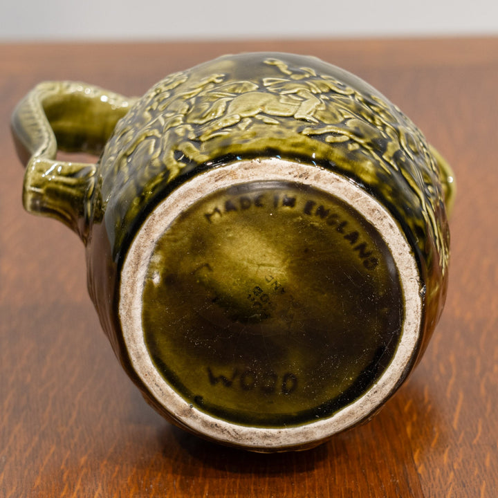 【Arthur Wood アーサーウッド】取っ手の馬頭モチーフが印象的 グリーン ウォータージャグ /25G