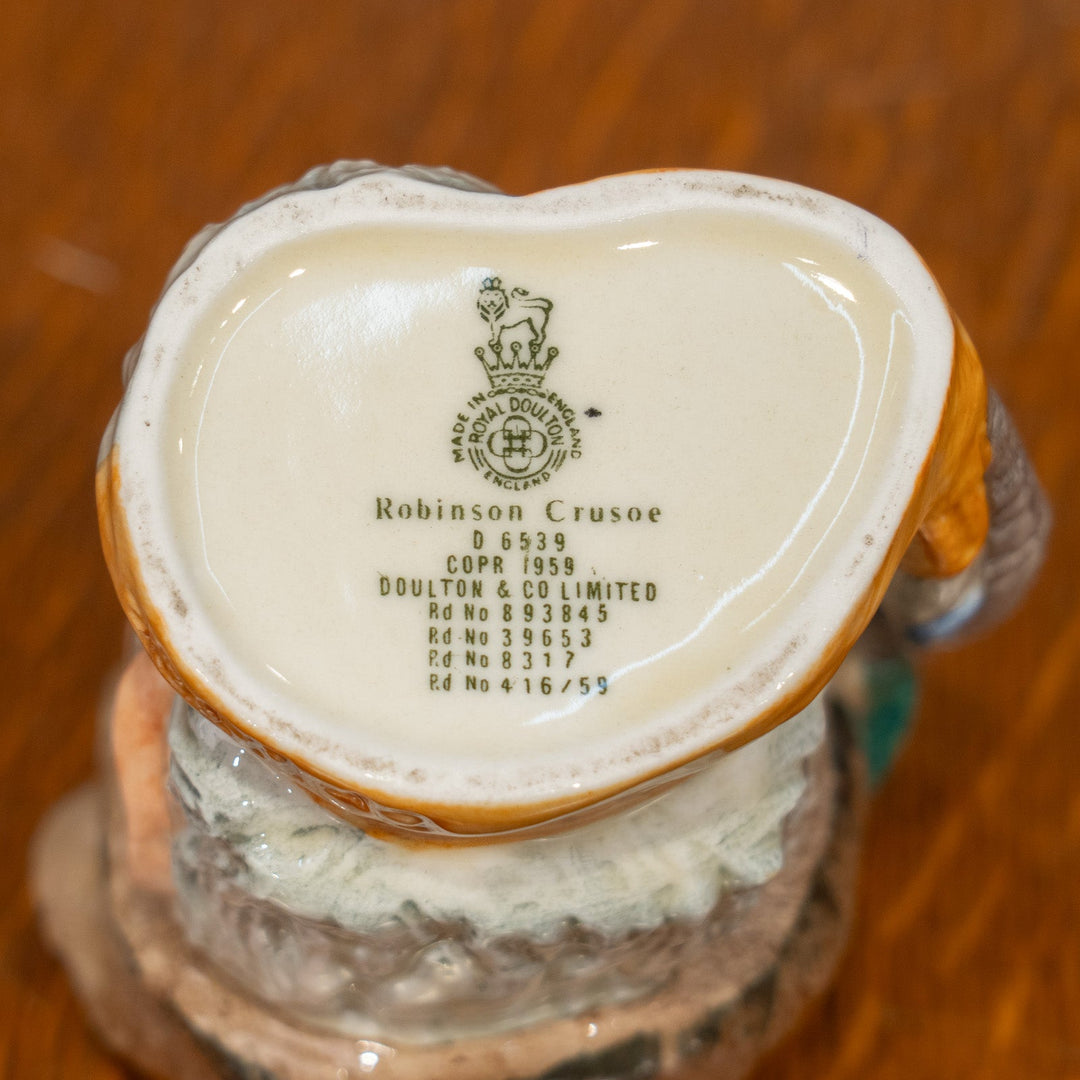 【ROYAL DOULTON ロイヤルドルトン Robinson Crusoe ロビンソンクルーソー】インパクト抜群 トビージャグ /25G