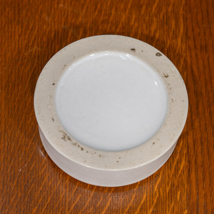 蓋に素朴な風景が描かれた アンチョビペースト入れ 蓋付きポット /25G-B