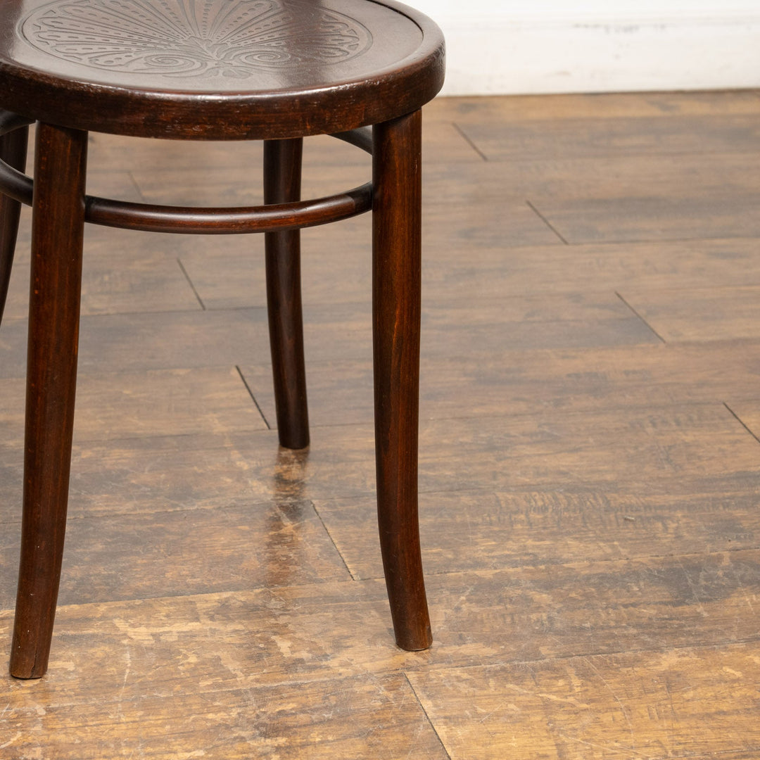 【THONET トーネット】背もたれの曲線や座面の彫りも美しい ダブルループバック ベントウッドチェア /25F-2