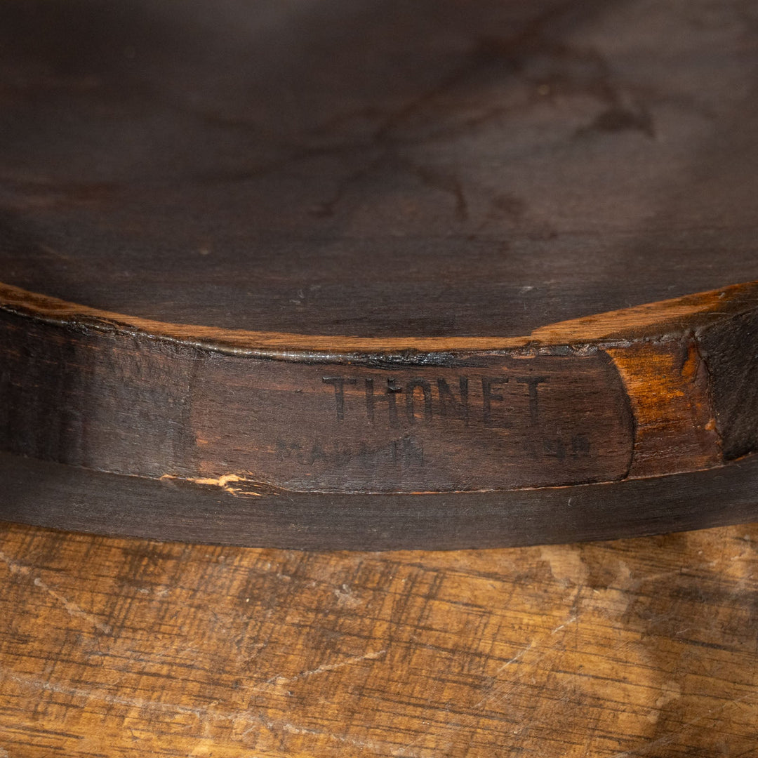 【THONET トーネット】背もたれの曲線や座面の彫りも美しい ダブルループバック ベントウッドチェア /25F-2