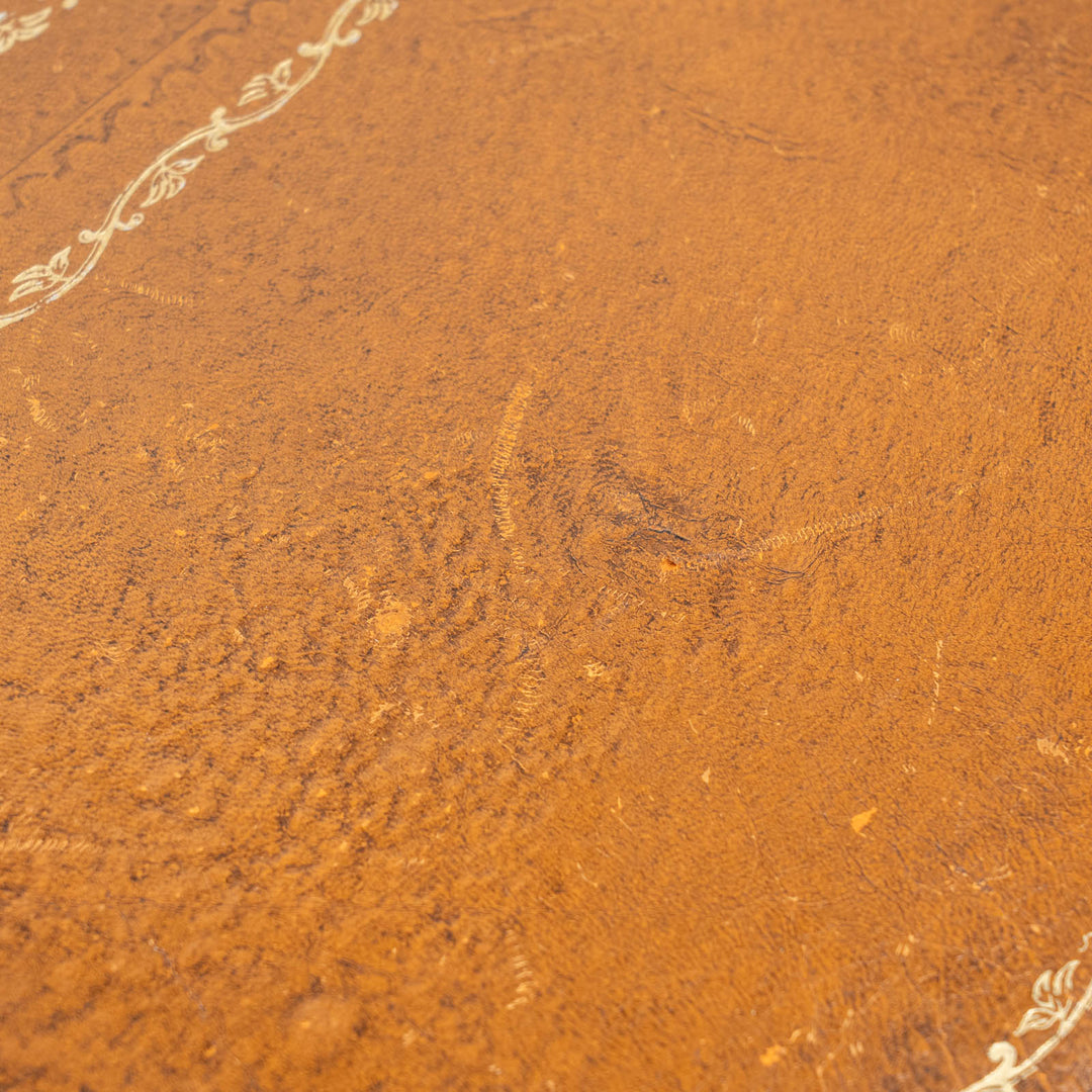 伝統的な美しく重厚感のあるデザイン レザートップ ペデスタルデスク /25F