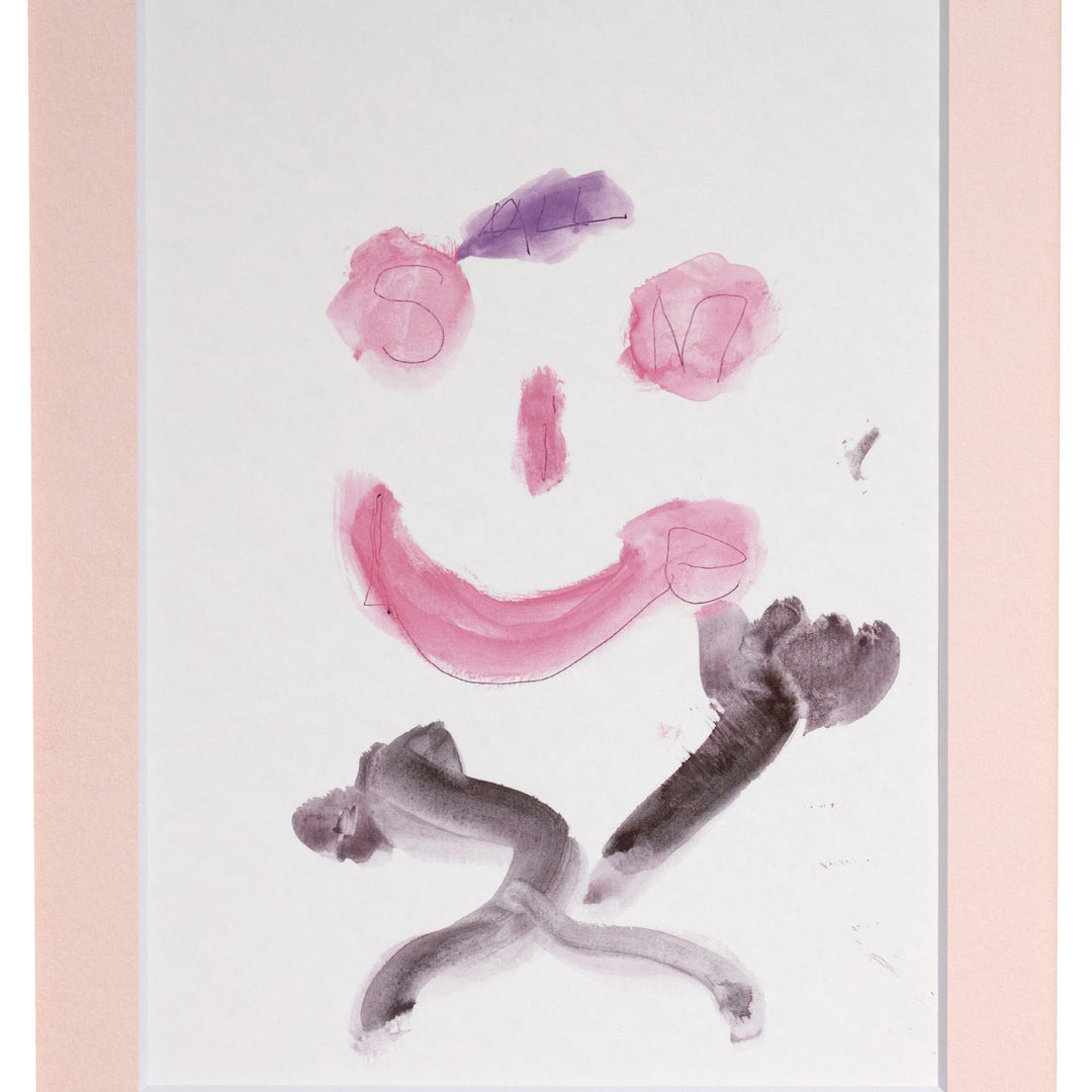 よう 「ALL SMILE」複製版画作品（ジグレー版画）パラリンアート A4