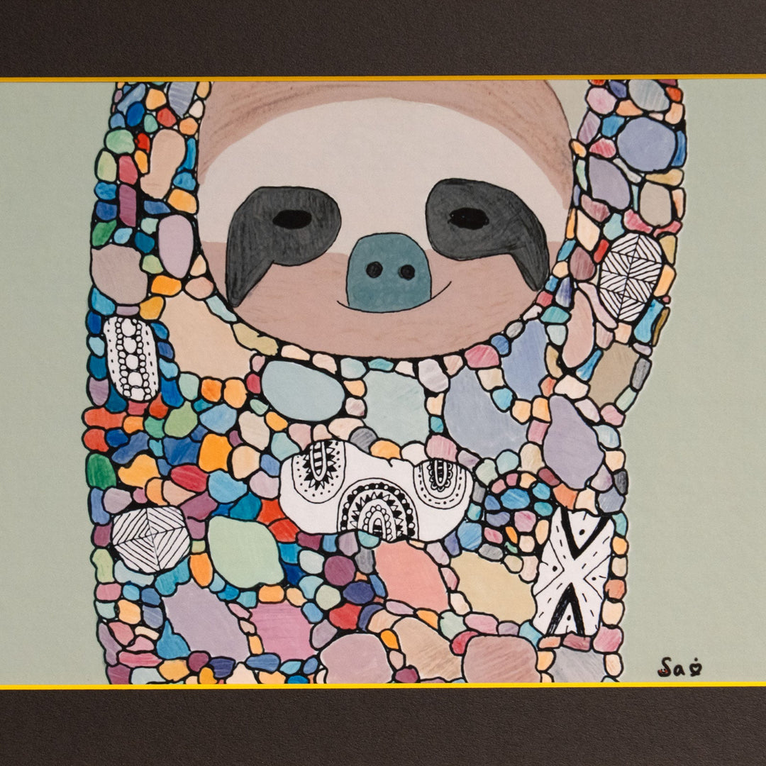 菜 「ばんざい」 複製版画作品（ジグレー版画）パラリンアート A4