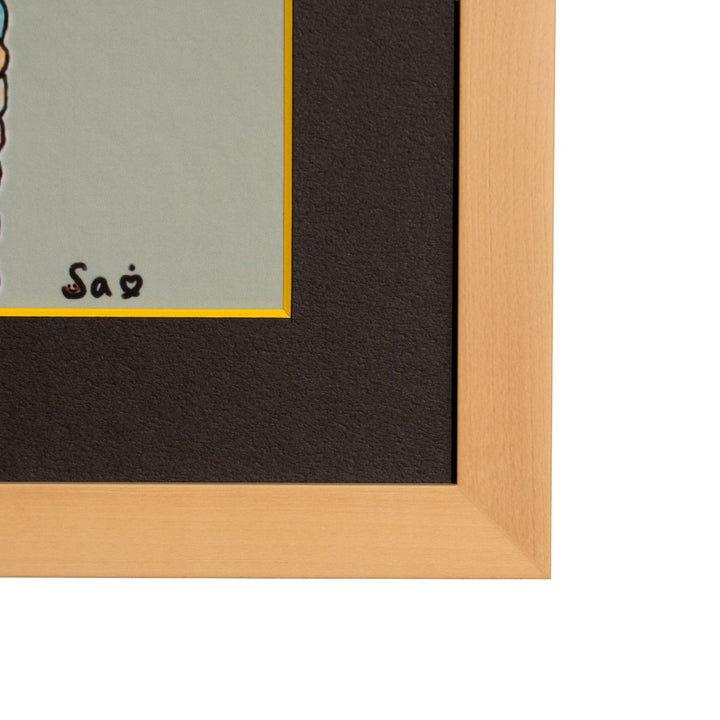 菜 「ばんざい」 複製版画作品（ジグレー版画）パラリンアート A4