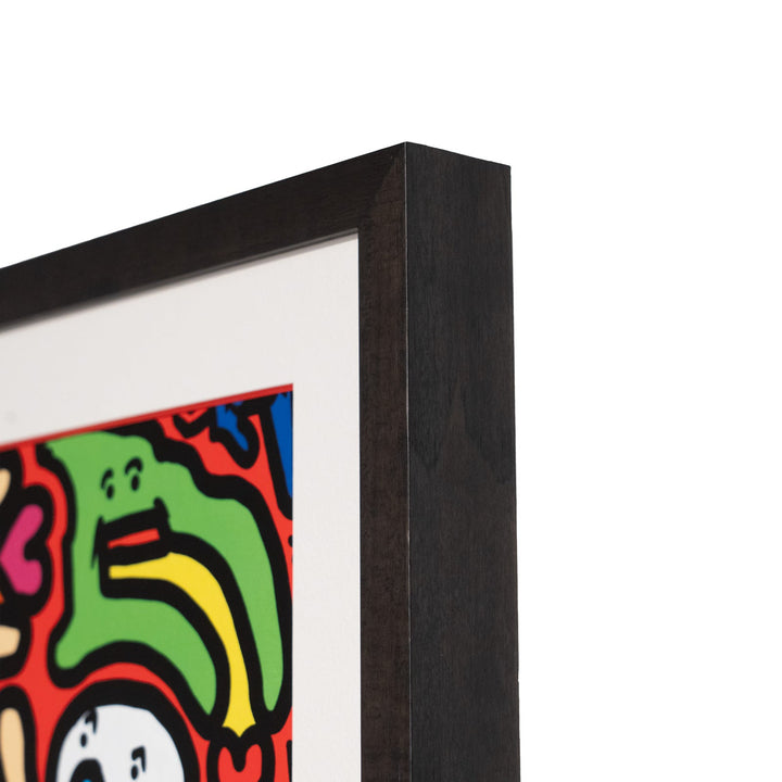 浅海和広 「みんなハピハッピー」 複製版画作品（ジグレー版画）パラリンアート A4