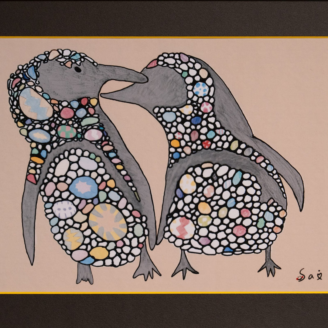 菜 「わきあいあい」 複製版画作品（ジグレー版画）パラリンアート A4