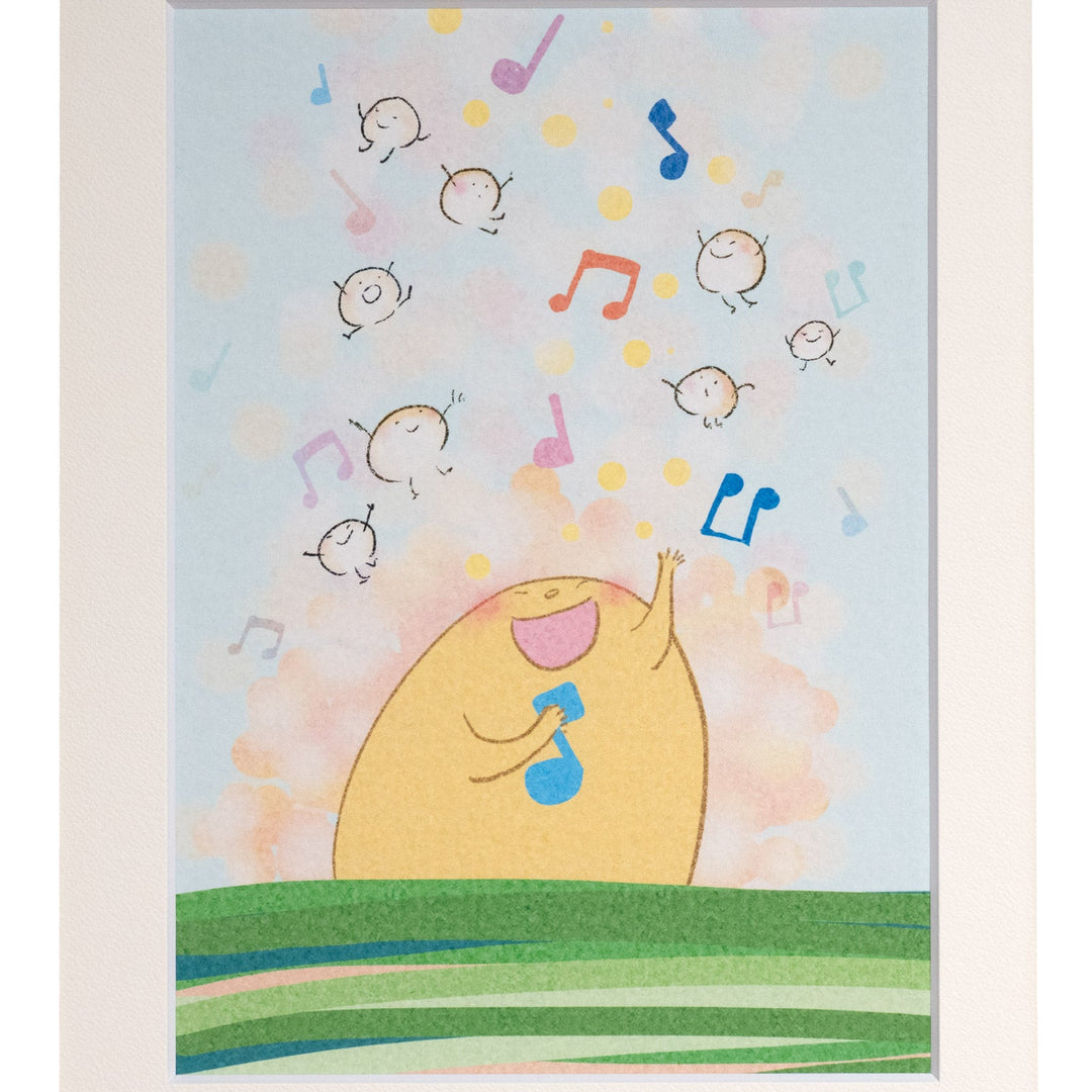 友民 「おはよう。今日もすてきな日。」 複製版画作品（ジグレー版画）パラリンアート A4
