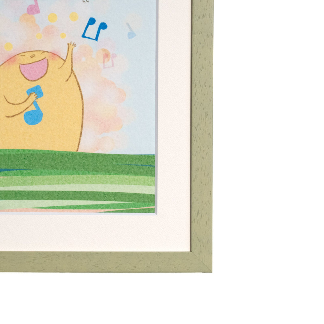 友民 「おはよう。今日もすてきな日。」 複製版画作品（ジグレー版画）パラリンアート A4