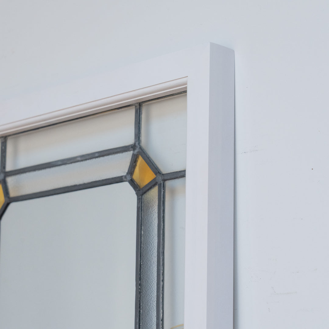 シンプルなステンドグラスとの組み合わせが抜群 ウォールミラー /22L-A