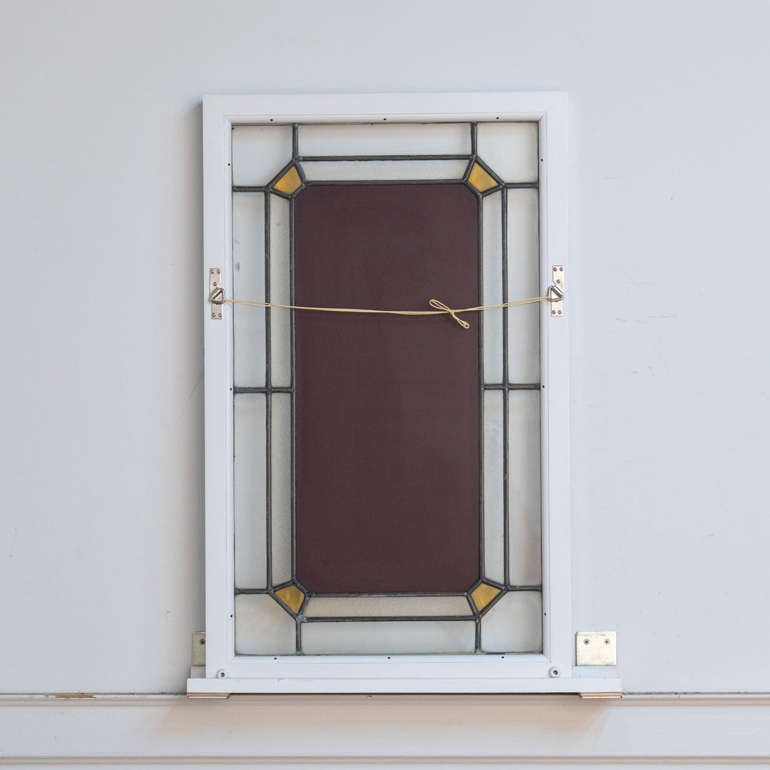 シンプルなステンドグラスとの組み合わせが抜群 ウォールミラー /22L-A