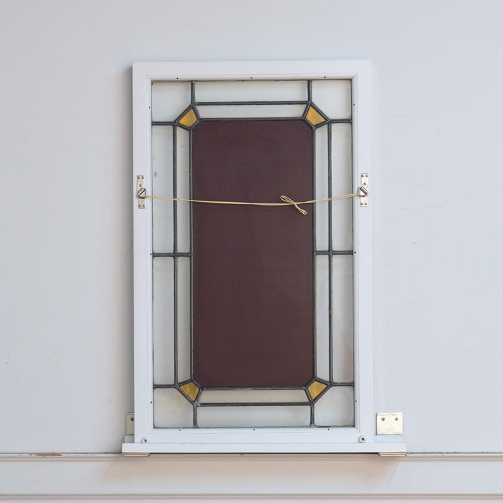 シンプルなステンドグラスとの組み合わせが抜群 ウォールミラー /22L-A