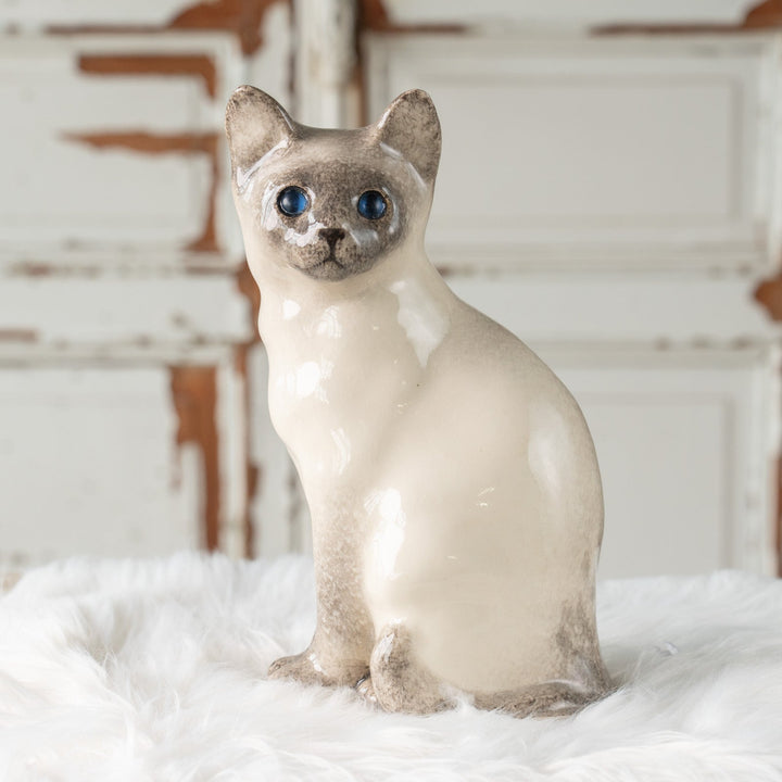 【Winstanley Cat ウィンスタンレイ キャット】おすまし顔でこちらを見つめる ブルーアイ サイアミーズ シャム猫 /25J