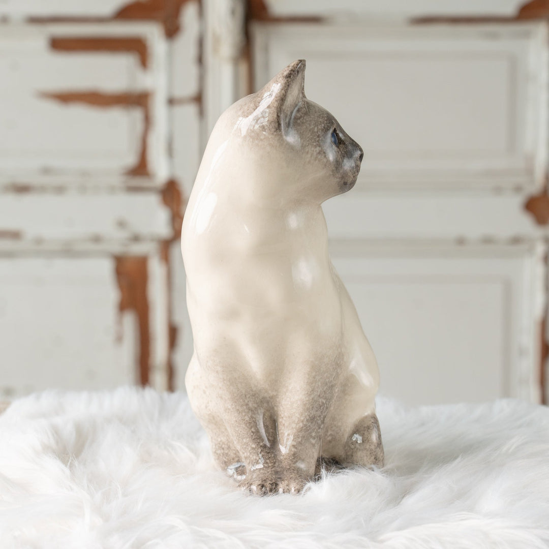 【Winstanley Cat ウィンスタンレイ キャット】おすまし顔でこちらを見つめる ブルーアイ サイアミーズ シャム猫 /25J