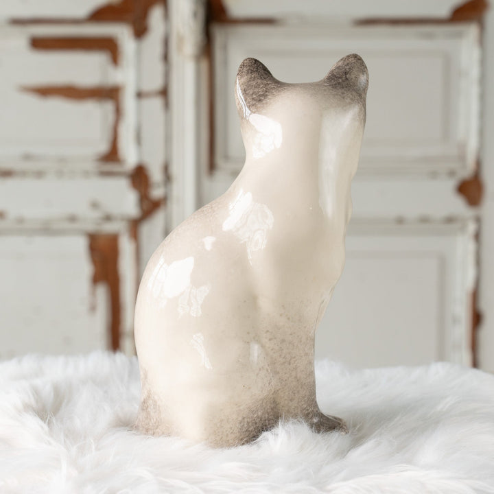 【Winstanley Cat ウィンスタンレイ キャット】おすまし顔でこちらを見つめる ブルーアイ サイアミーズ シャム猫 /25J