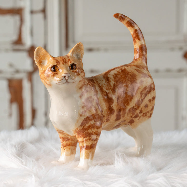 【Winstanley Cat ウィンスタンレイ キャット】ピンと伸びたしっぽが印象的 ジンジャー 茶トラ猫 /25J