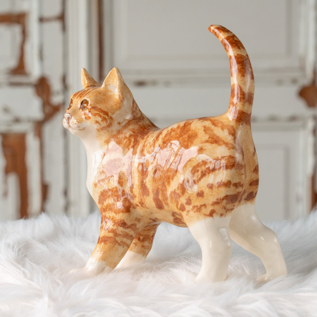 【Winstanley Cat ウィンスタンレイ キャット】ピンと伸びたしっぽが印象的 ジンジャー 茶トラ猫 /25J