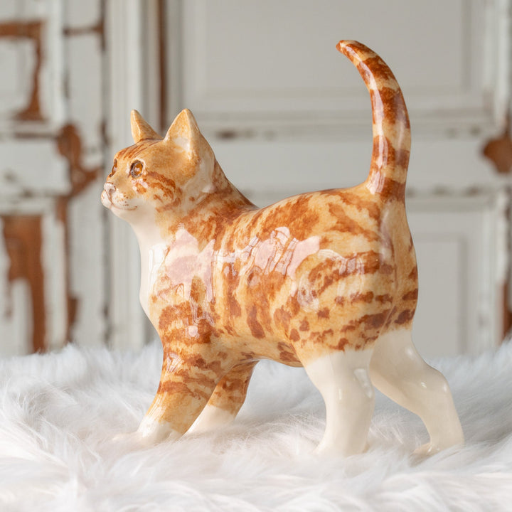 【Winstanley Cat ウィンスタンレイ キャット】ピンと伸びたしっぽが印象的 ジンジャー 茶トラ猫 /25J