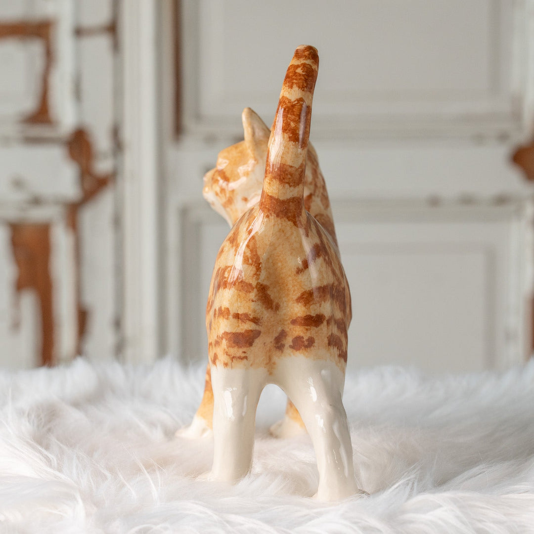 【Winstanley Cat ウィンスタンレイ キャット】ピンと伸びたしっぽが印象的 ジンジャー 茶トラ猫 /25J