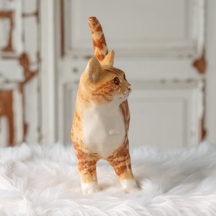 【Winstanley Cat ウィンスタンレイ キャット】ピンと伸びたしっぽが印象的 ジンジャー 茶トラ猫 /25J