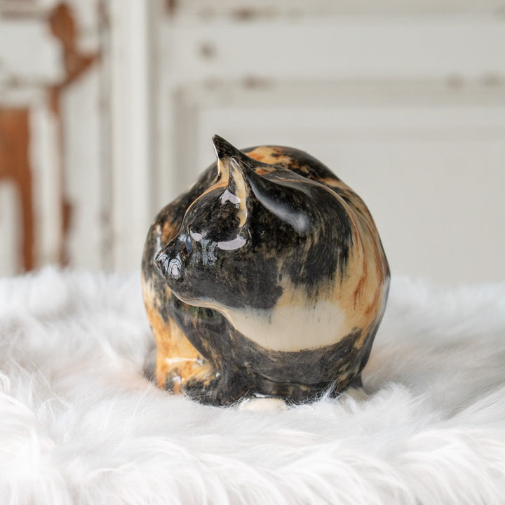 【Winstanley Cat ウィンスタンレイ キャット】丸い背中をなでたくなる オッドアイトータスシェル サビ猫 /25J